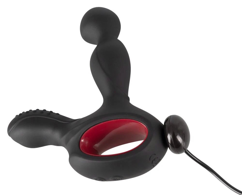 Prostate massager 14.5 cm – remote control, rechargeable, black