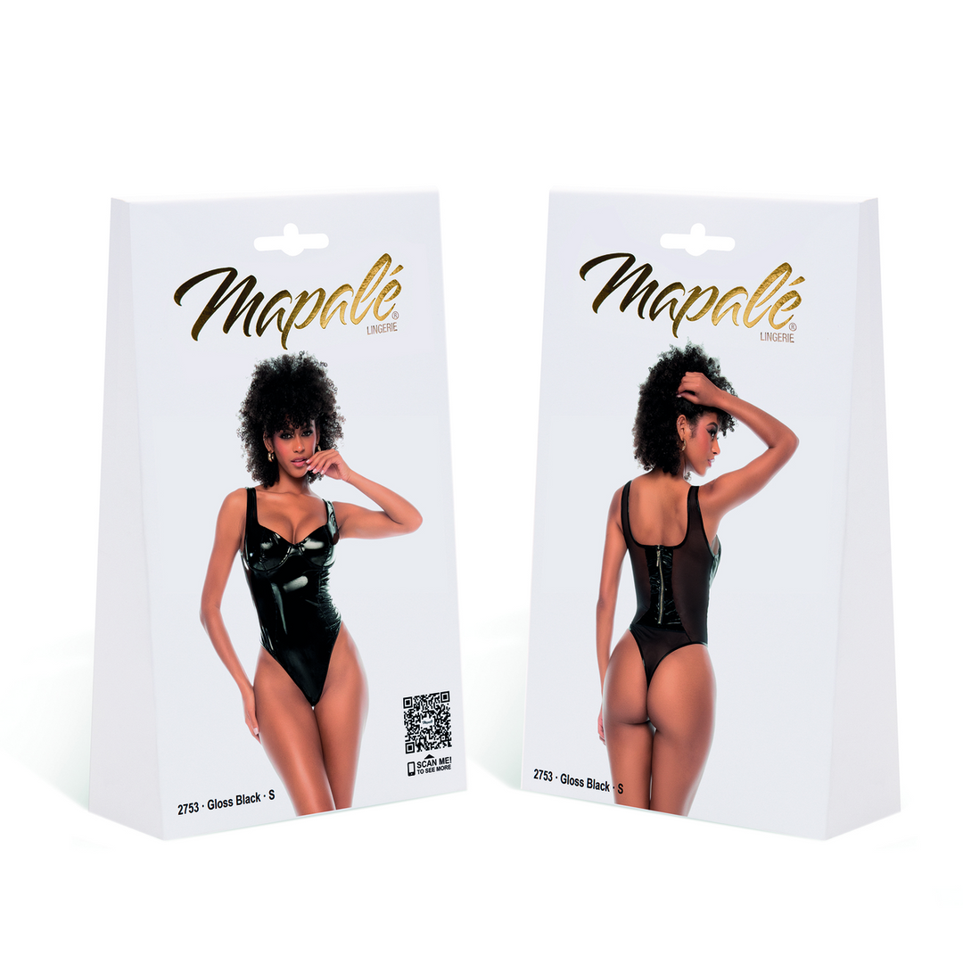 Bodysuit - M - Gloss Black