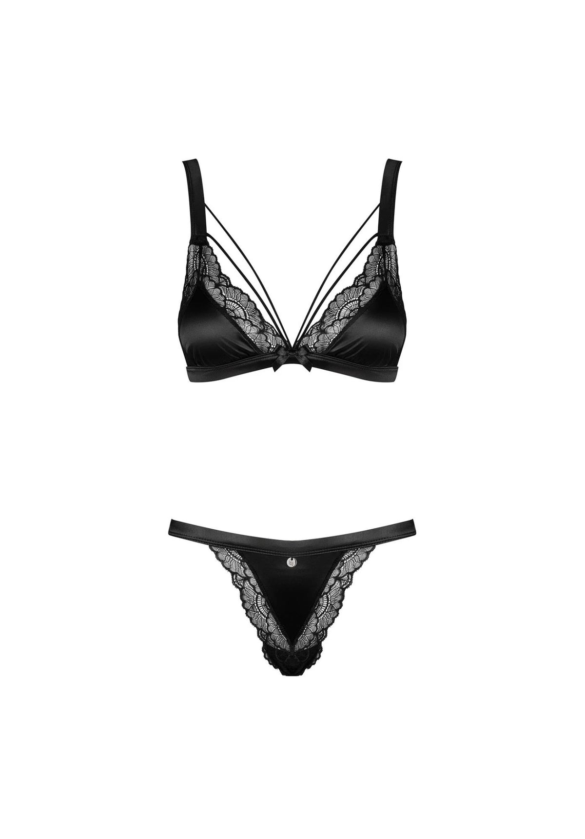 Conjunto de lencería Eloissa 2 piezas – negro | Obsessive