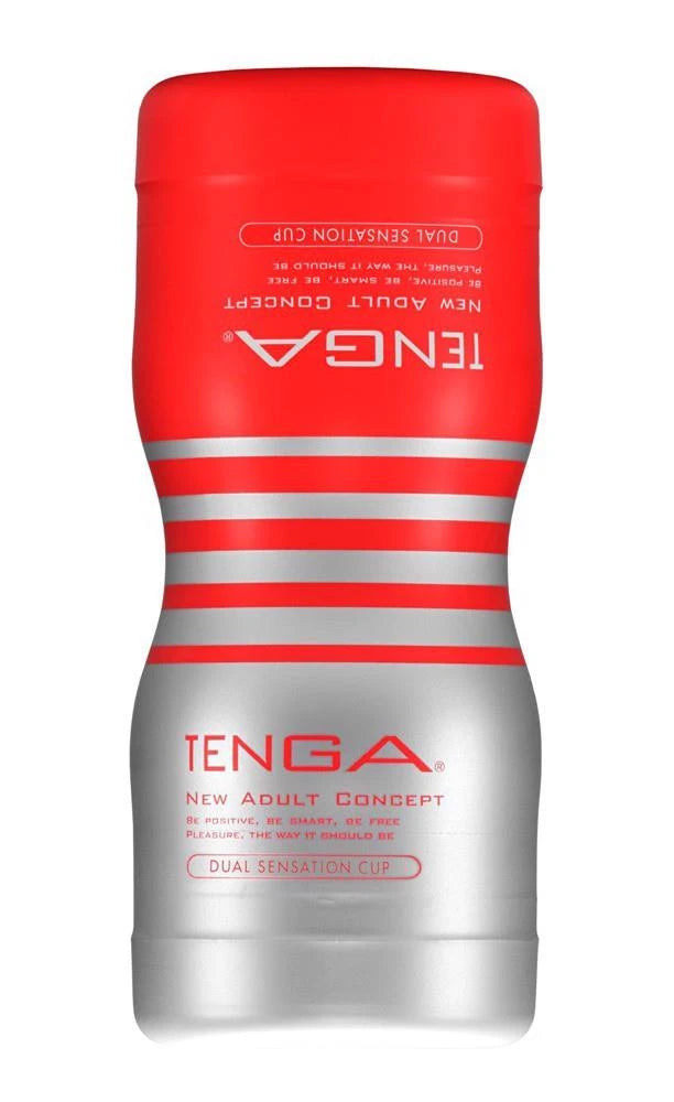 Masturbatore Sensation 15 cm – doppio, rosso | TENGA