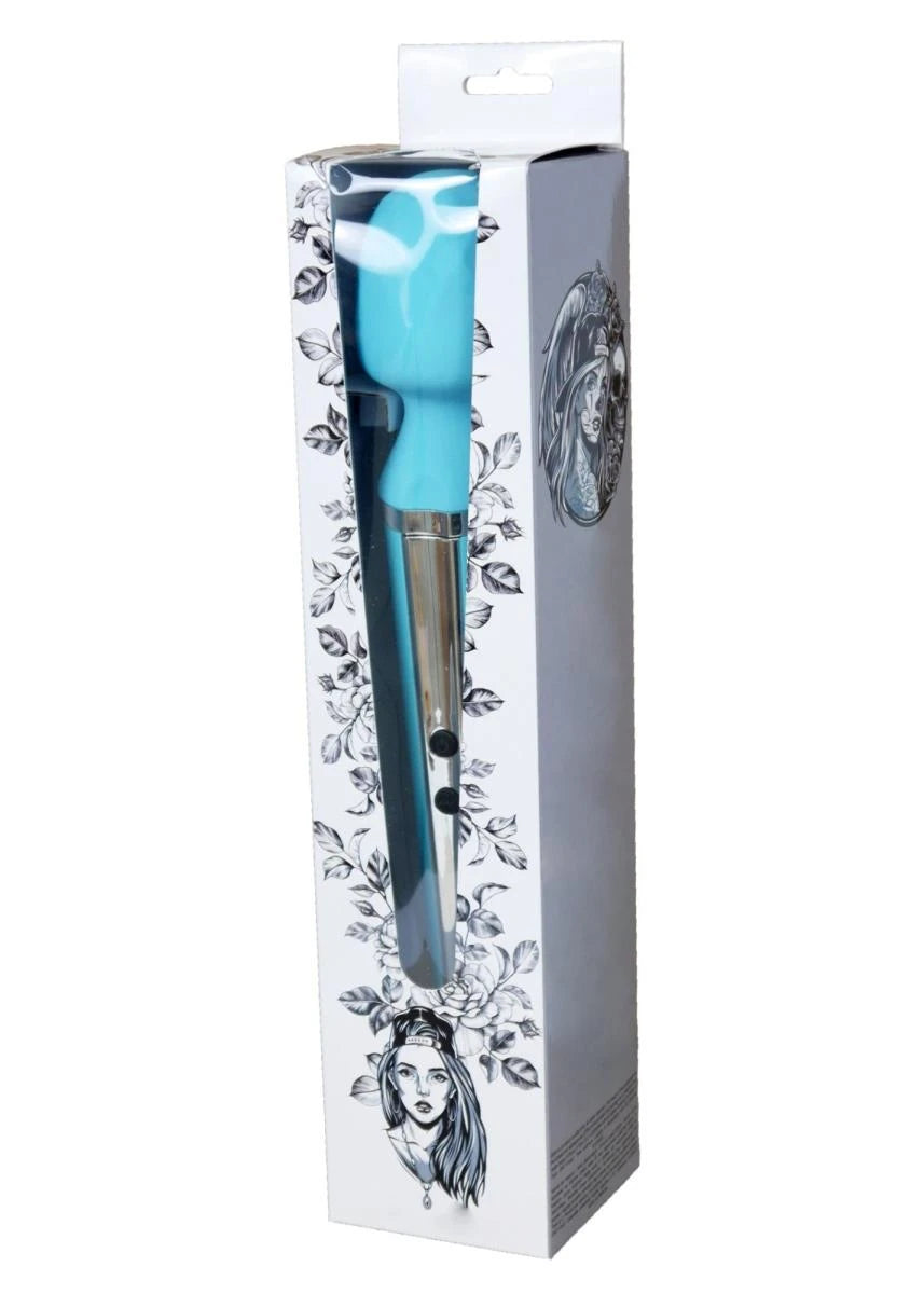 Masajeador wand Genius 10 funciones – recargable, azul claro | Favorites