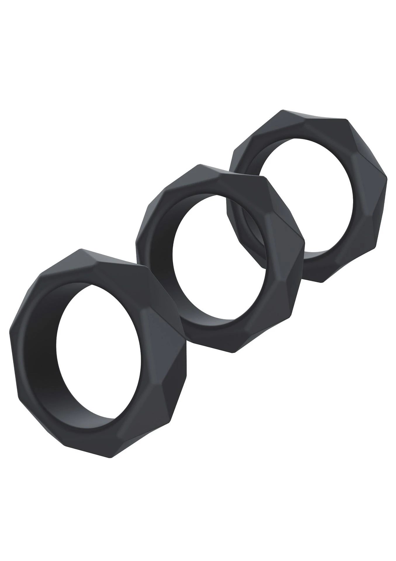 Ensemble de C-Rings lourds noirs