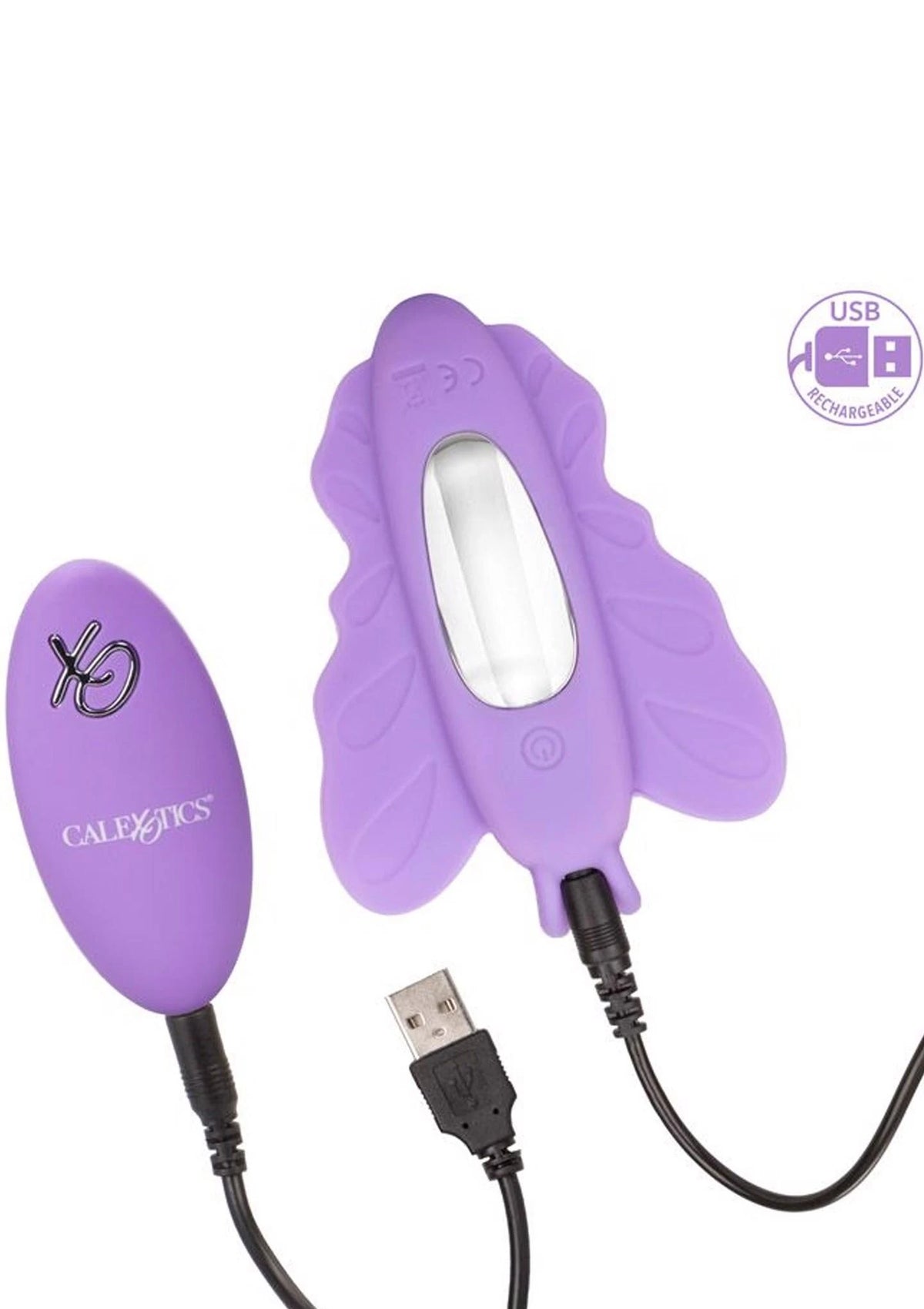 G-Punkt-Vibrator Butterfly Rocking – mit Fernbedienung, lila | Calexotics