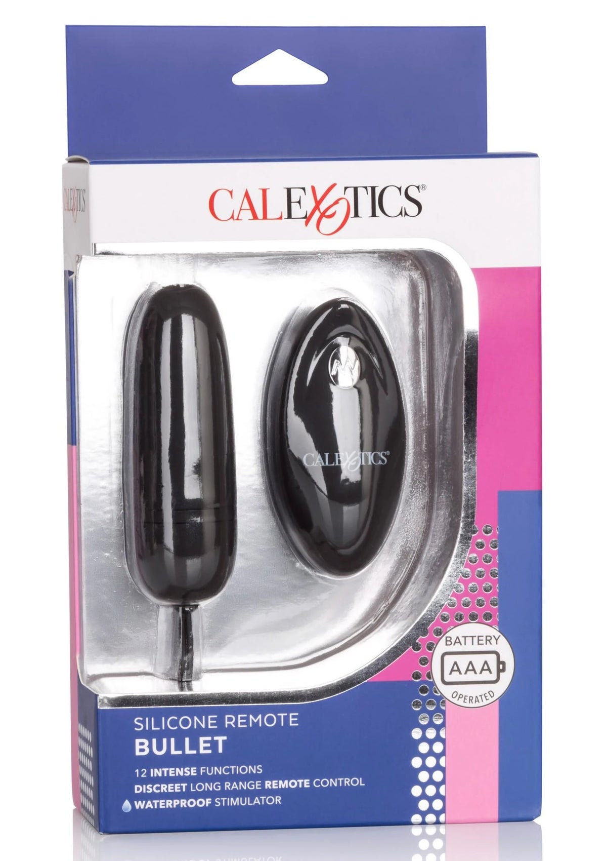 Vibrador bala – con mando a distancia, negro | Calexotics