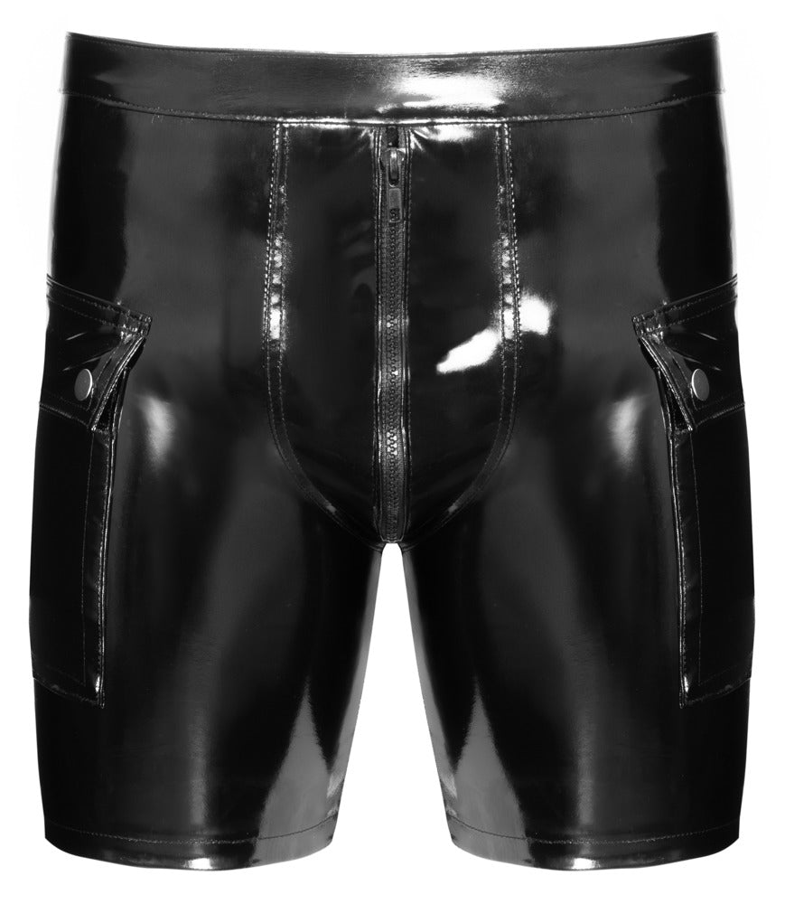 Capo fetish – wetlook, con zip, nero | Black Level