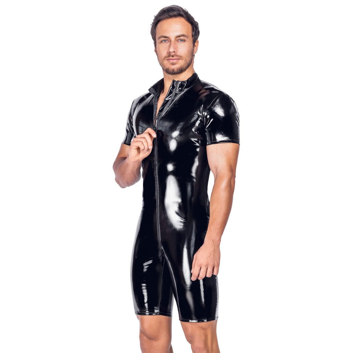Catsuit Jumpsuit – wetlook, nero 28905771711 | Black Level