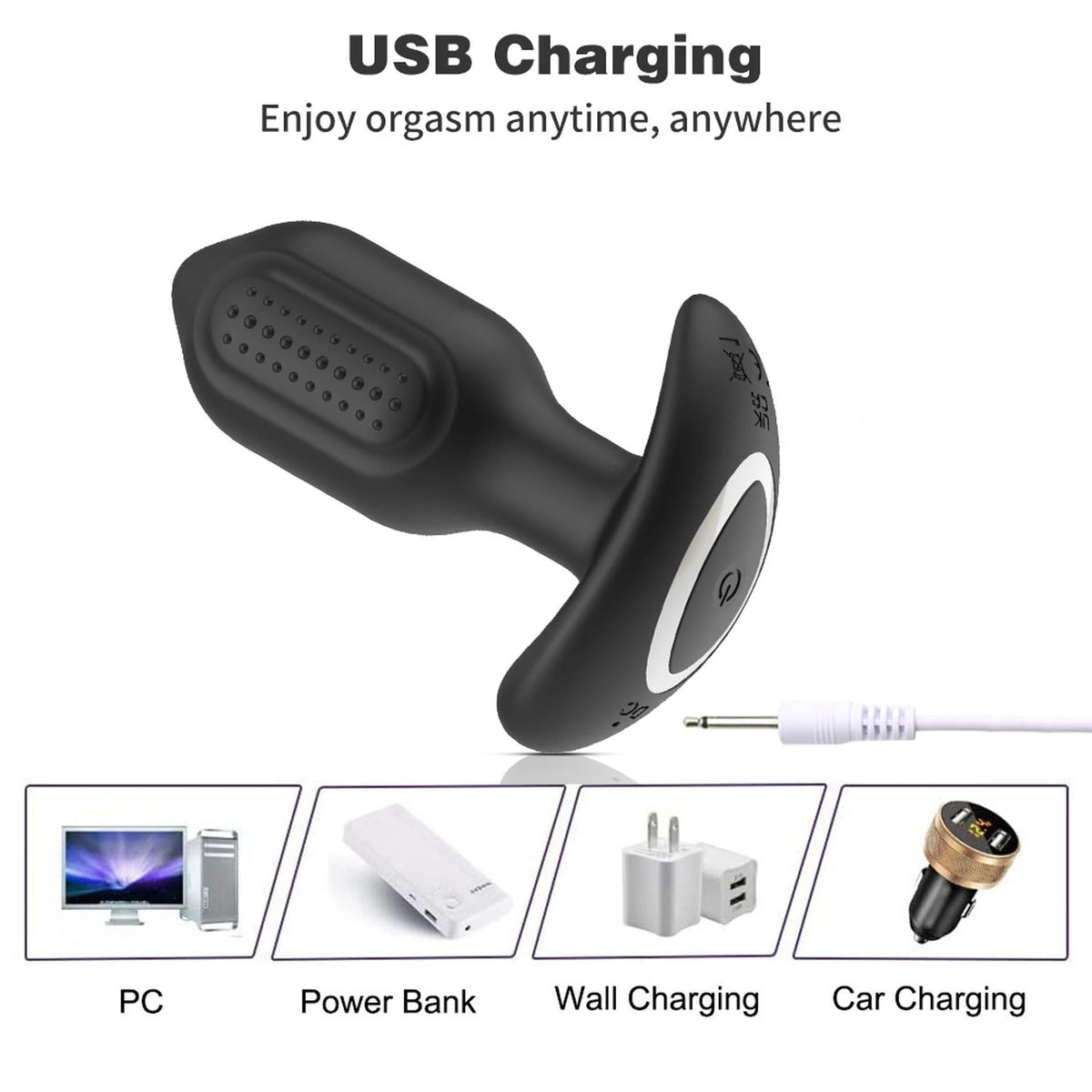 Plug anale Bliss – vibrante, controllo da app, nero | Favorites