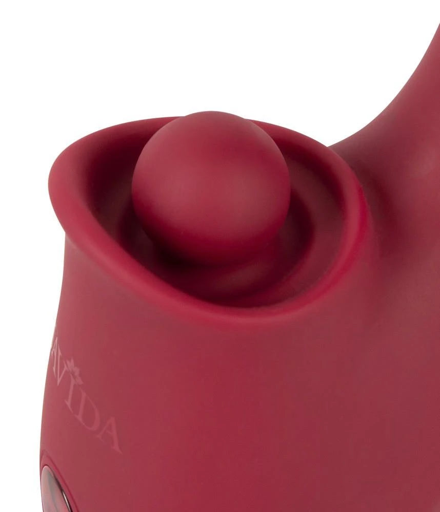 Vibratore rabbit 3 funzioni – ricaricabile, a spinta, rosso | JAVIDA