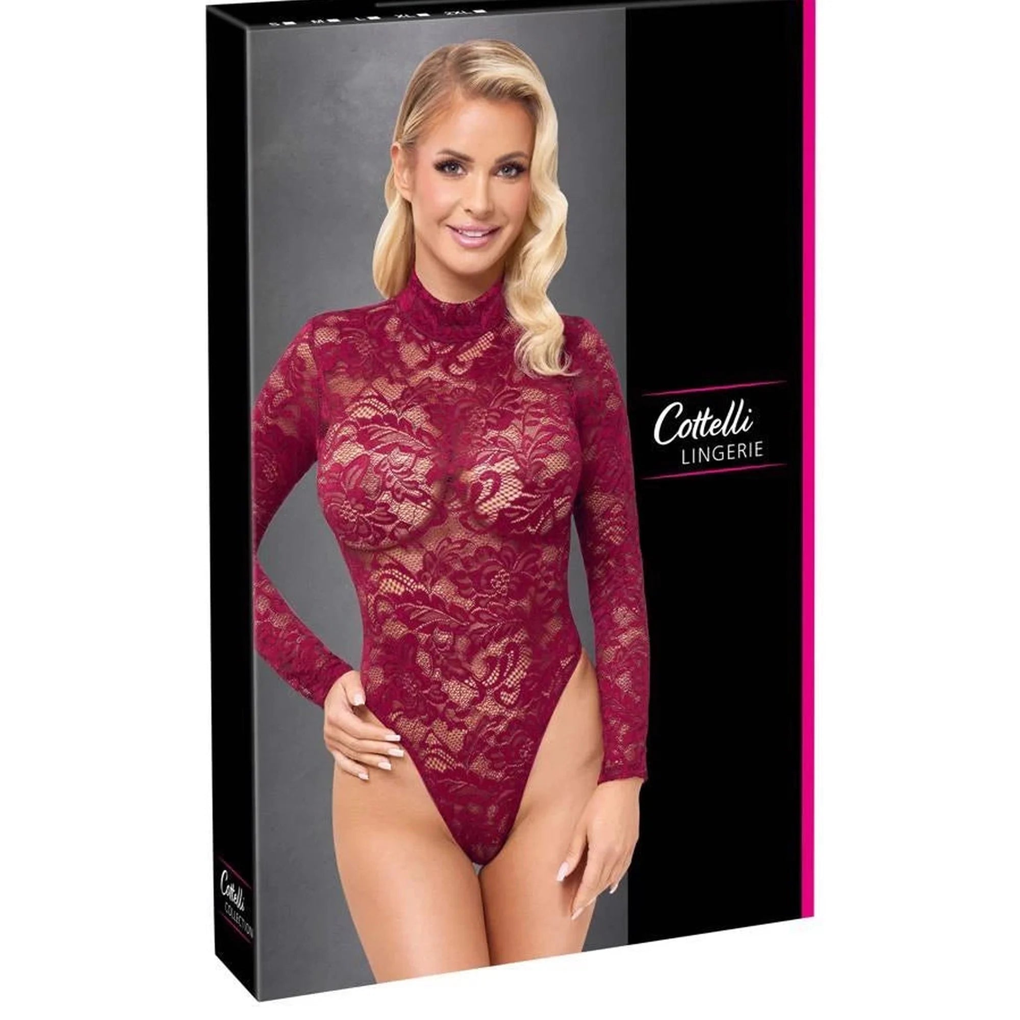 Body en dentelle rouge XL