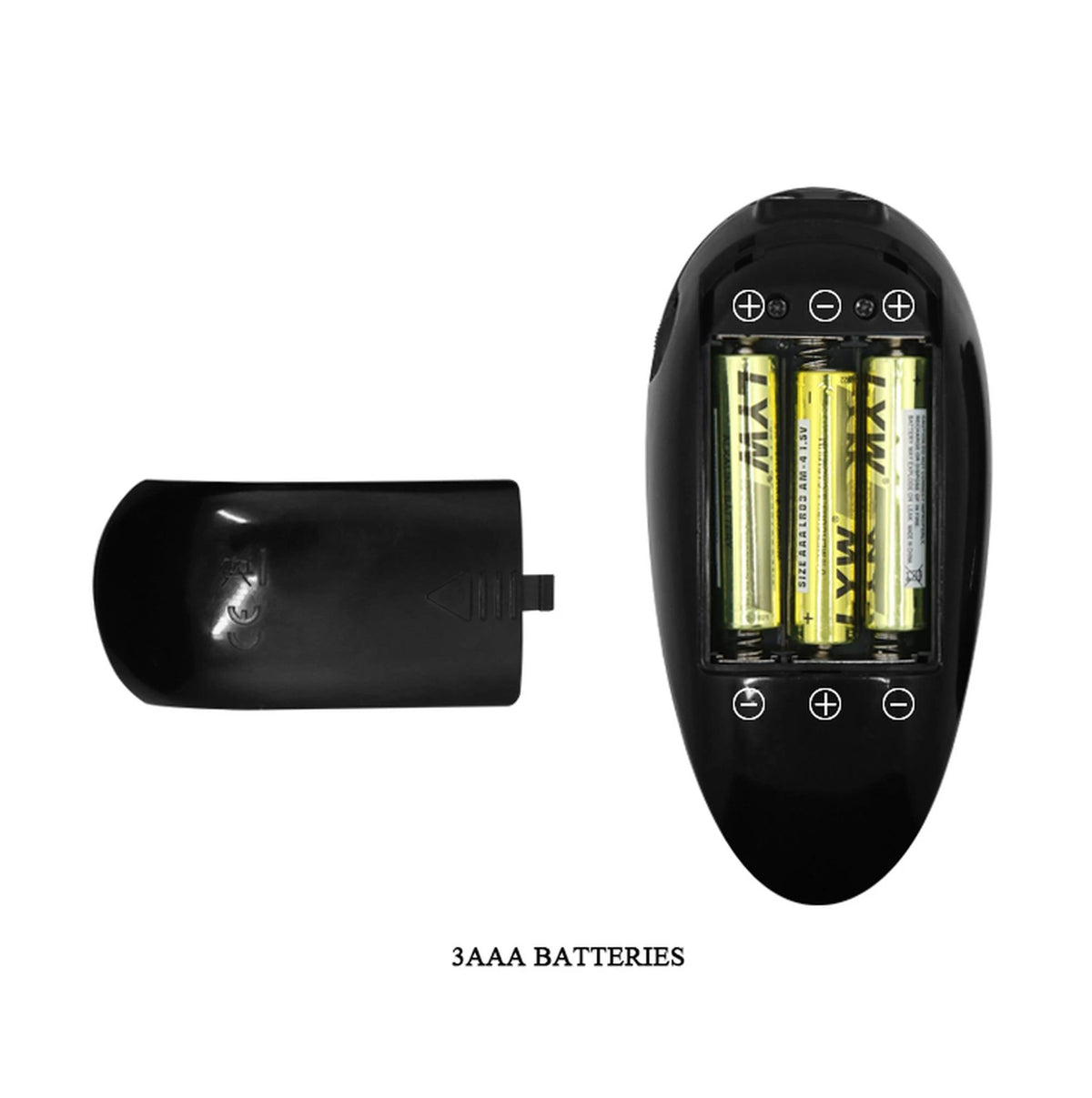 Realistic vibrator Barbara AAA batteries – remote control, with suction cup | Baile