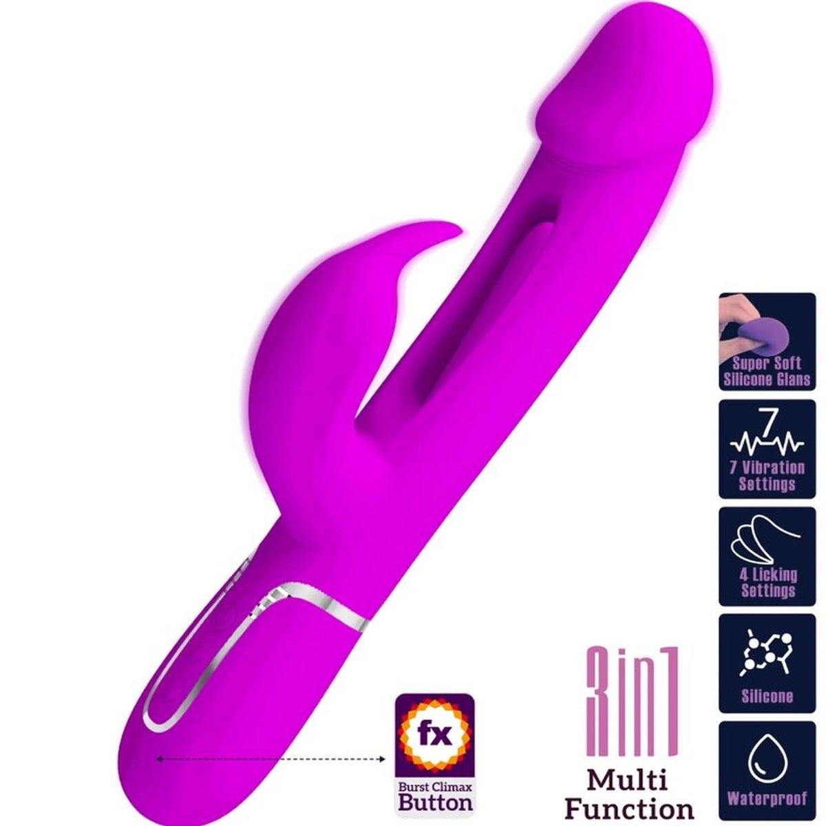 Clitoral stimulator Kampas – fuchsia | Pretty Love