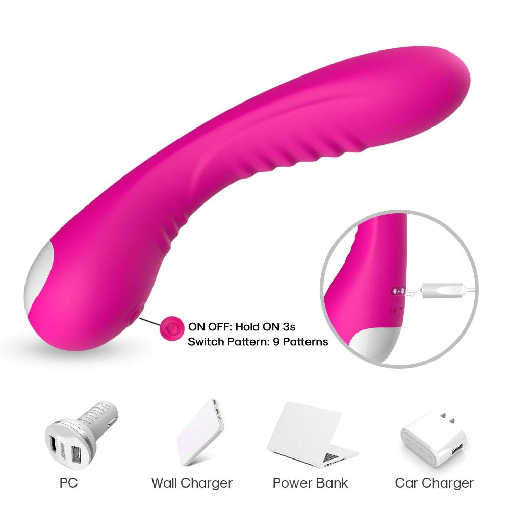 Vibratore punto G Legend 9 funzioni – ricaricabile, fucsia | Favorites