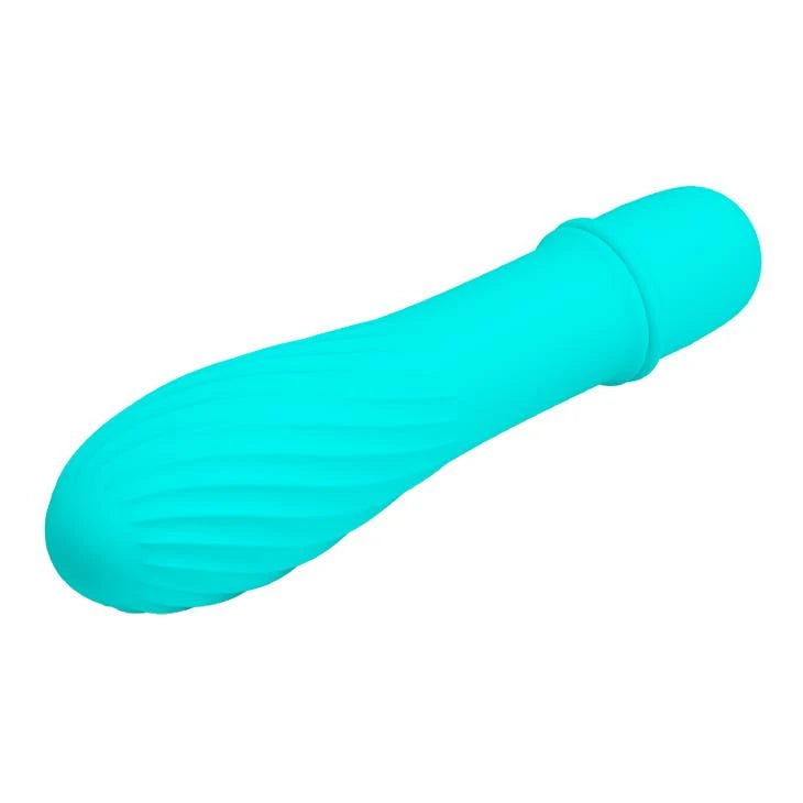Mini vibrátor Solomon 10 funkció – világoskék | Pretty Love
