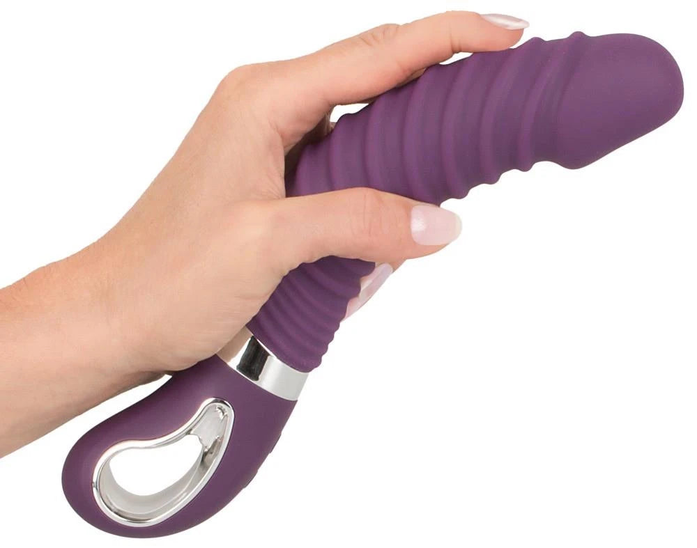 Classic vibrator 12 functions – rechargeable, heating, purple | Sweet Smile