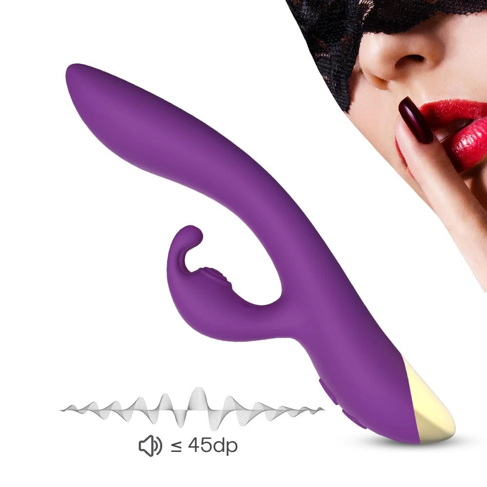 Vibrador rabbit Bonnie 9 funciones – recargable, morado | Favorites