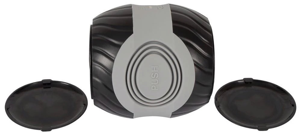 Masturbatore Donut 10.3 cm – ricaricabile, nero