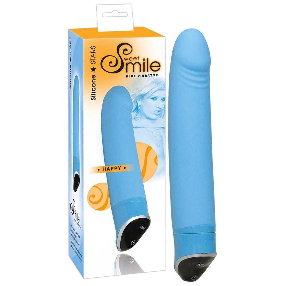 Vibrador ponto G Smile Happy 7 funções – azul