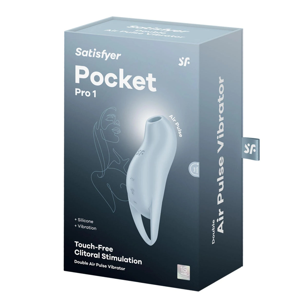 Stimolatore clitorideo Pro 1 – ricaricabile, tascabile, blu | Satisfyer