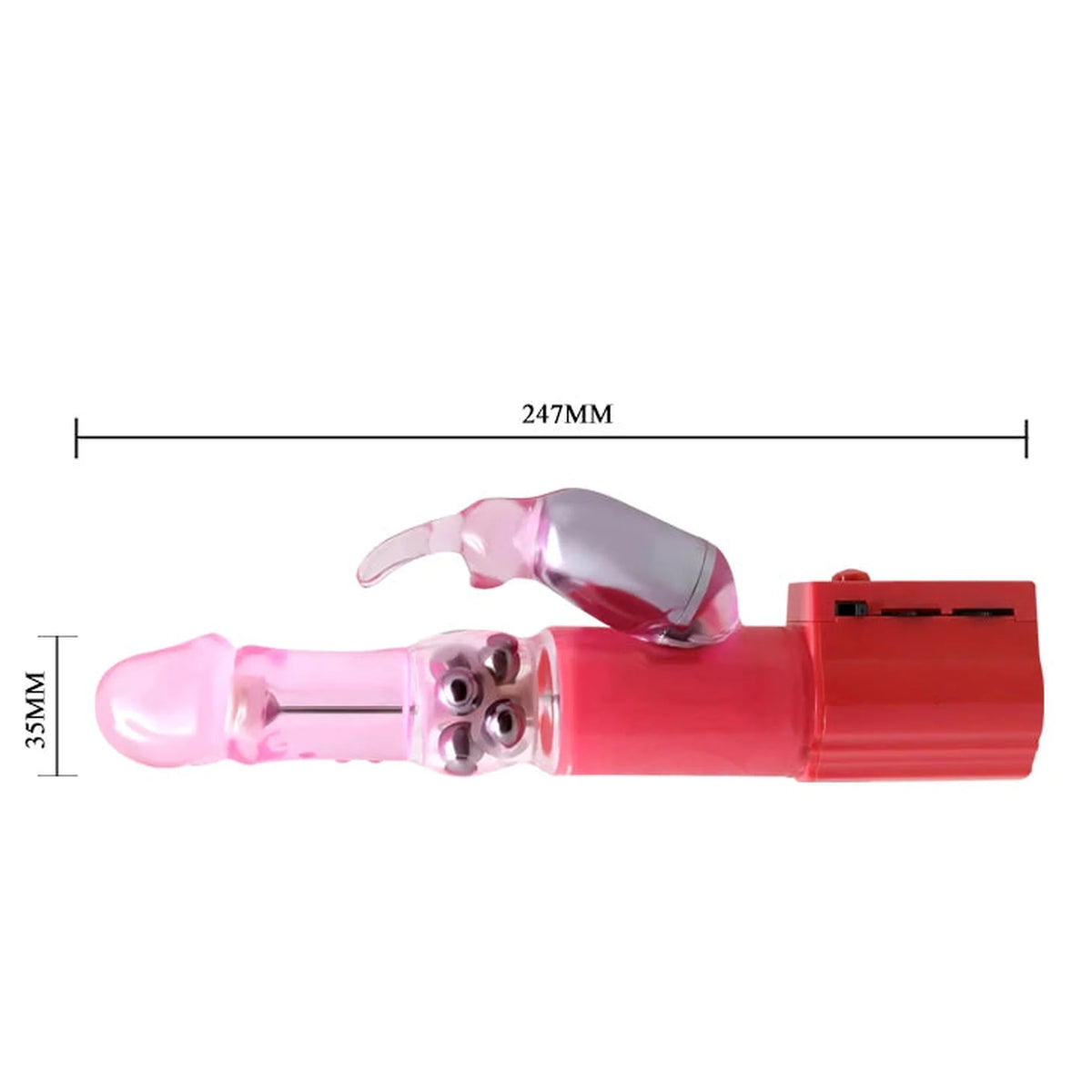 Vibromasseur rabbit Chrisina – rotatif BW-004107SY | Baile