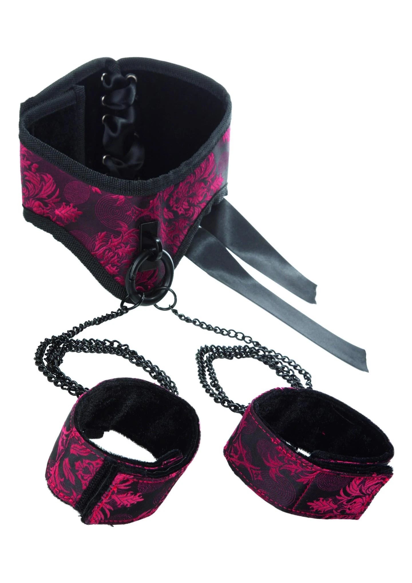 Collier de posture avec menottes noir