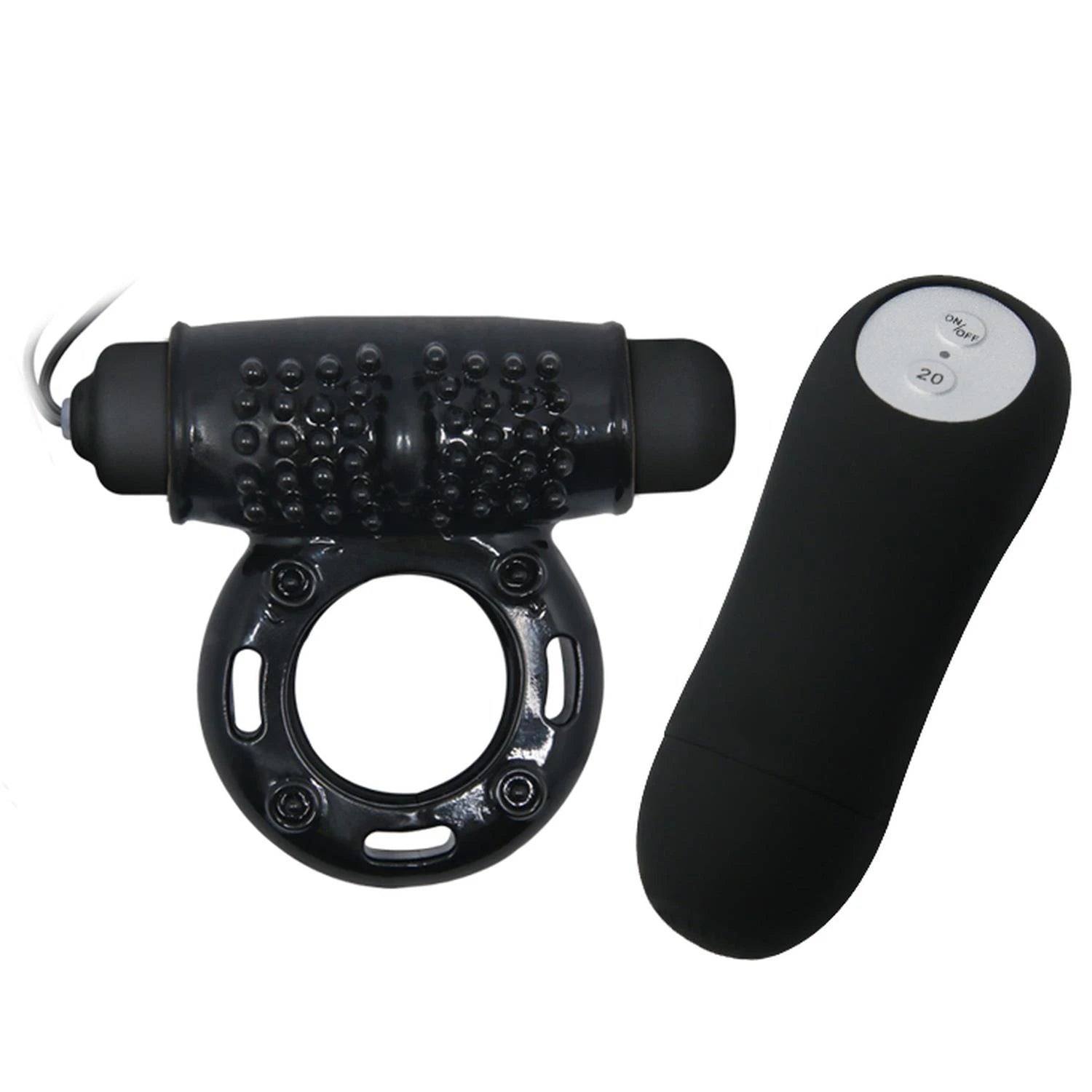 BAILE- POWER RING, 20 fonctions de vibration Télécommande sans fil