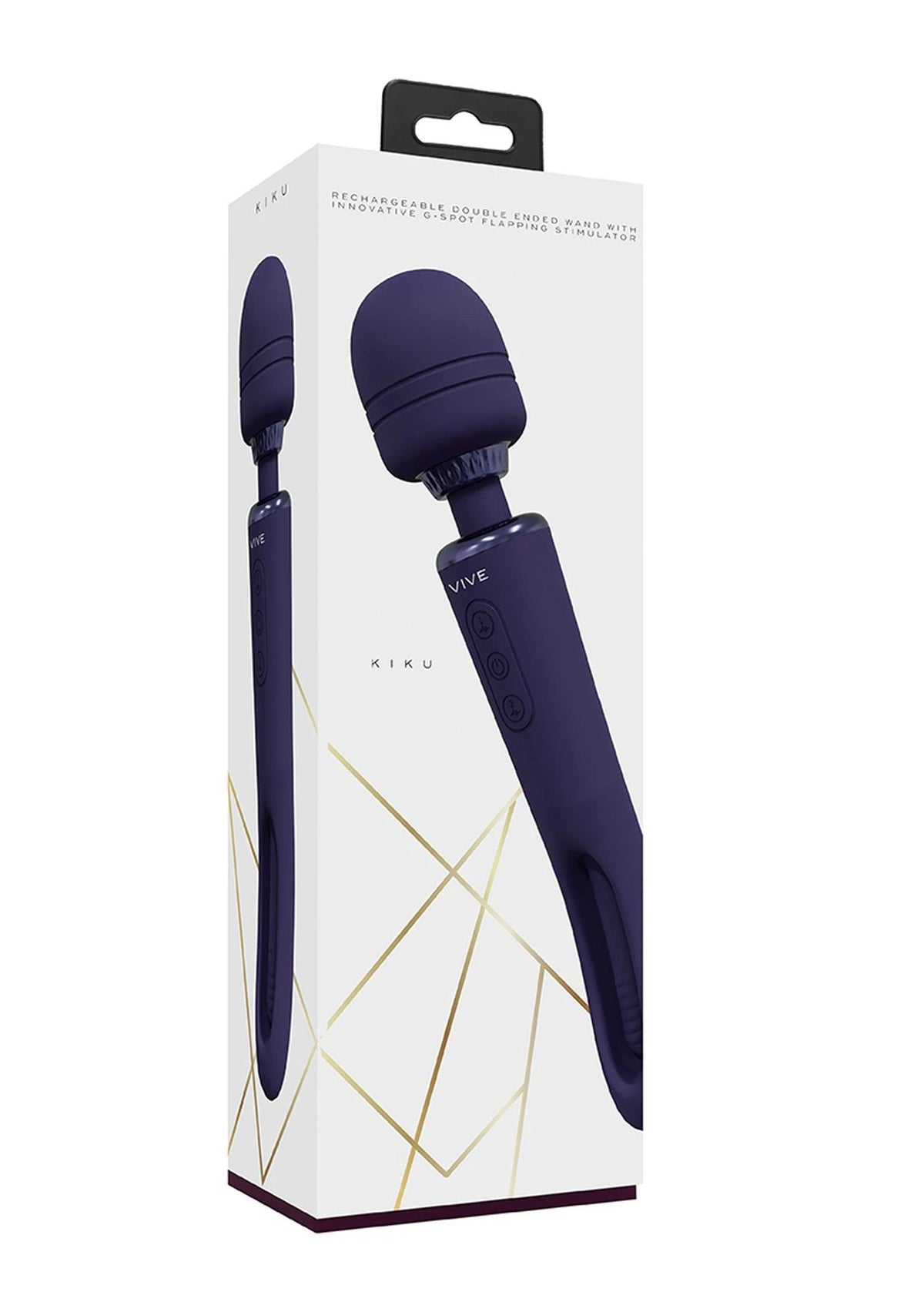 Wand-Massagegerät Kiku Ended Innovative Flapping 10 Funktionen – doppelt | Vive