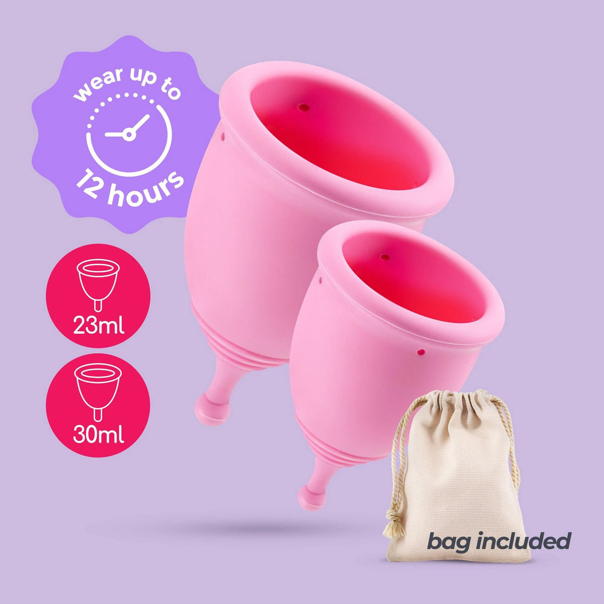 Produto de higiene íntima Minerva Menstrual Pouch 9.5 cm | Crushious