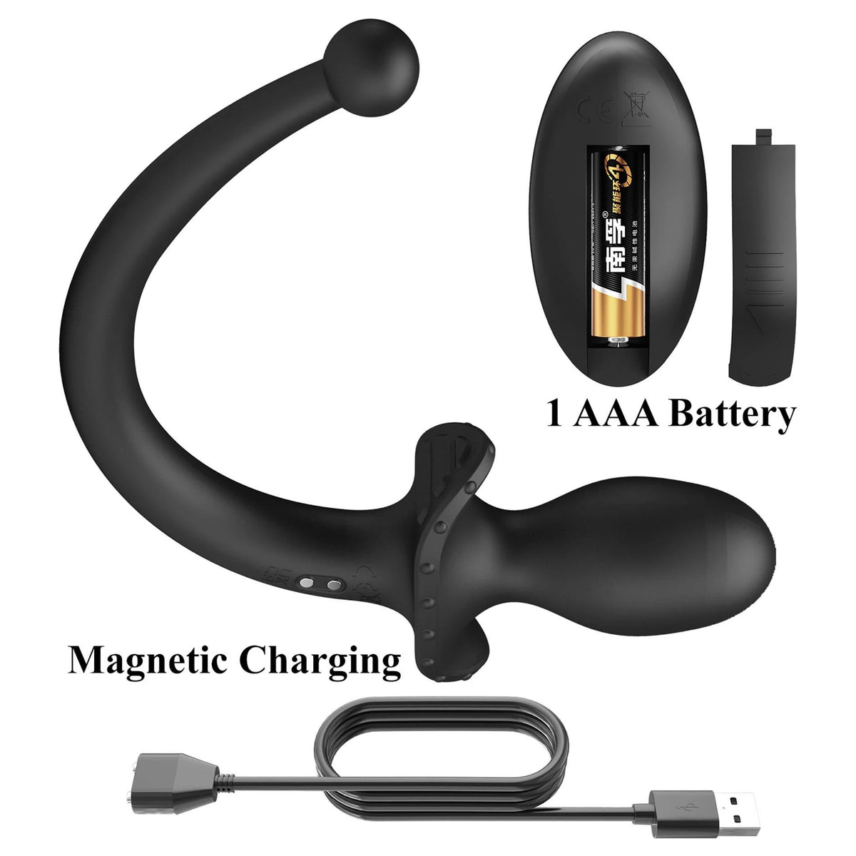 Plug anale 12 funzioni – vibrante, con telecomando BI-040195W | Mr. Play
