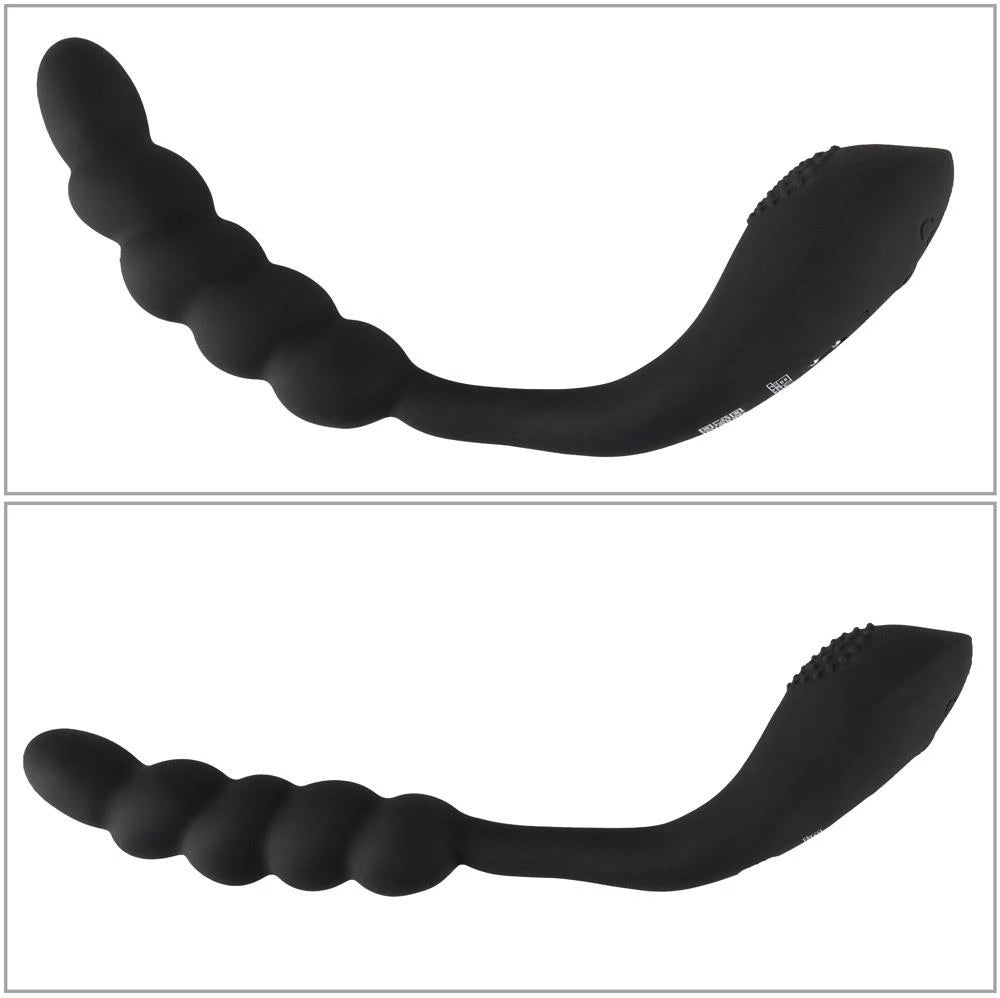 Spezial-Vibrator 10 Funktionen – wiederaufladbar, doppelt, schwarz | Black Velvets