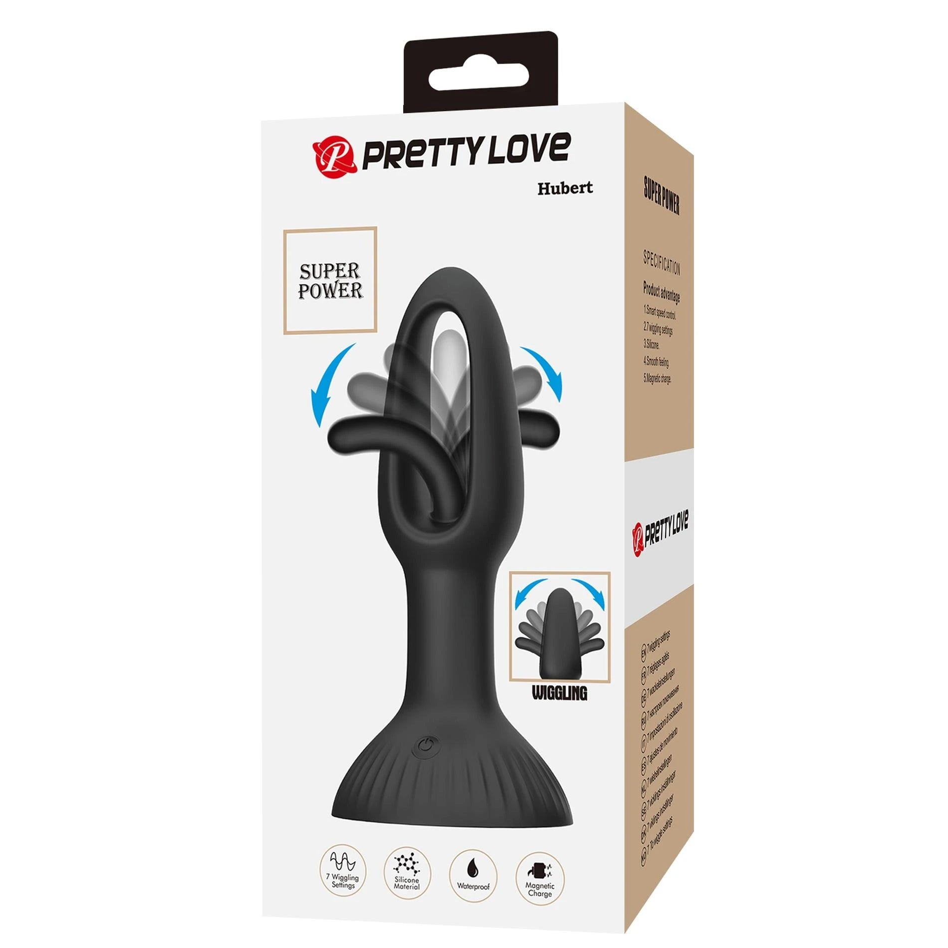 PRETTY LOVE - HUBERT, 7 modes de vibration, Silicone