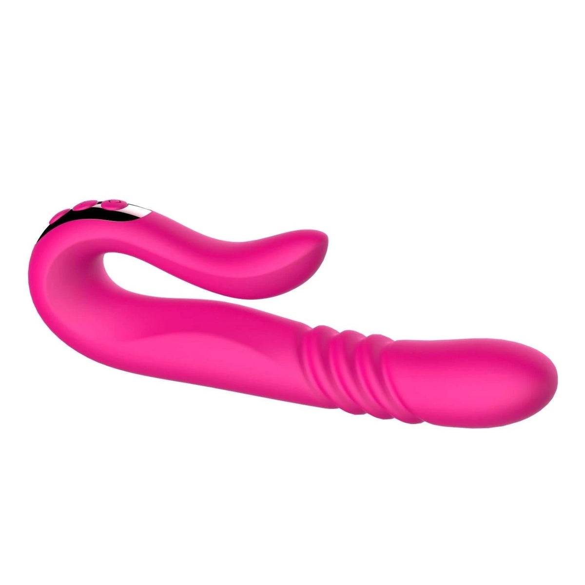 Vibromasseur rabbit Twirling Thruster 3 vitesses – rechargeable, chauffant, fuchsia | Favorites