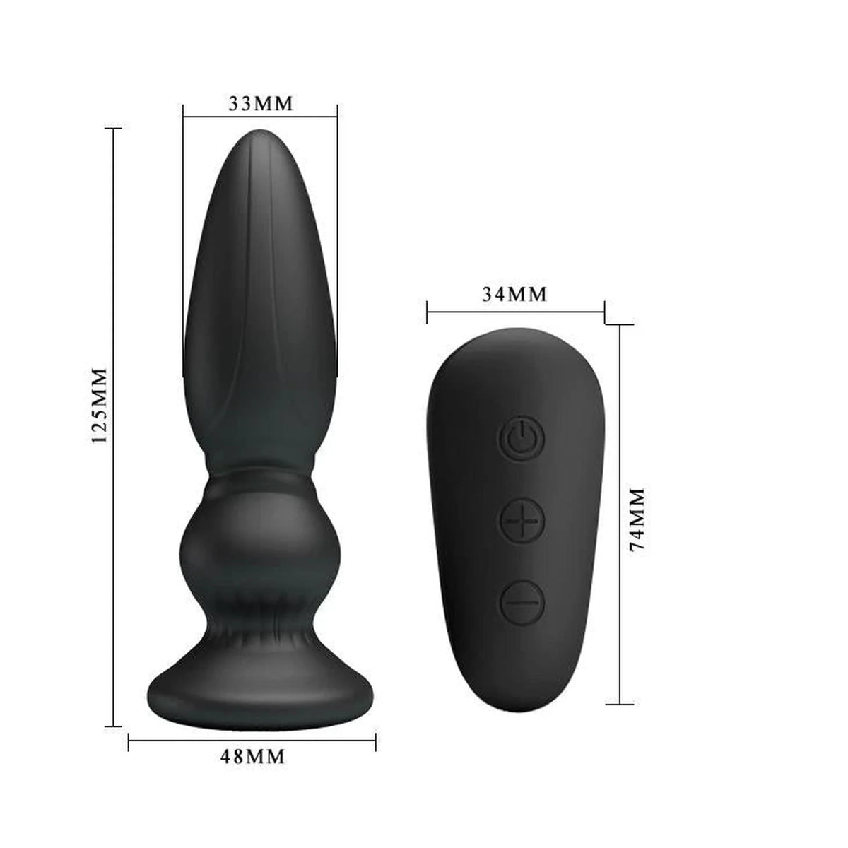 Plug anal Powerfull – vibrant BI-040086W-MR | Mr. Play