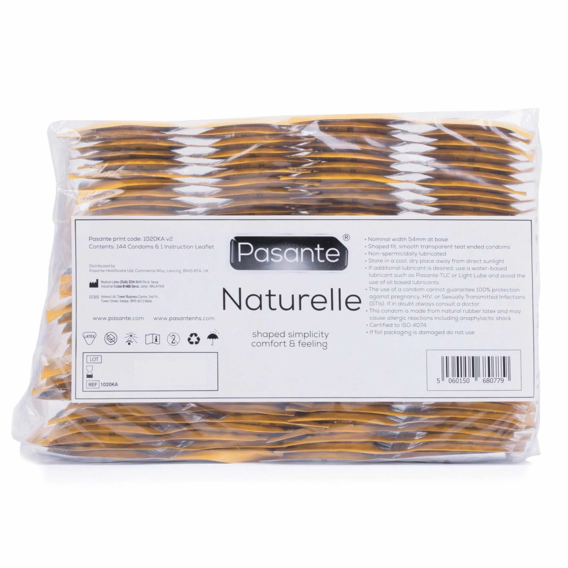 Préservatifs Pasante Naturels Lots en vrac 144 pièces