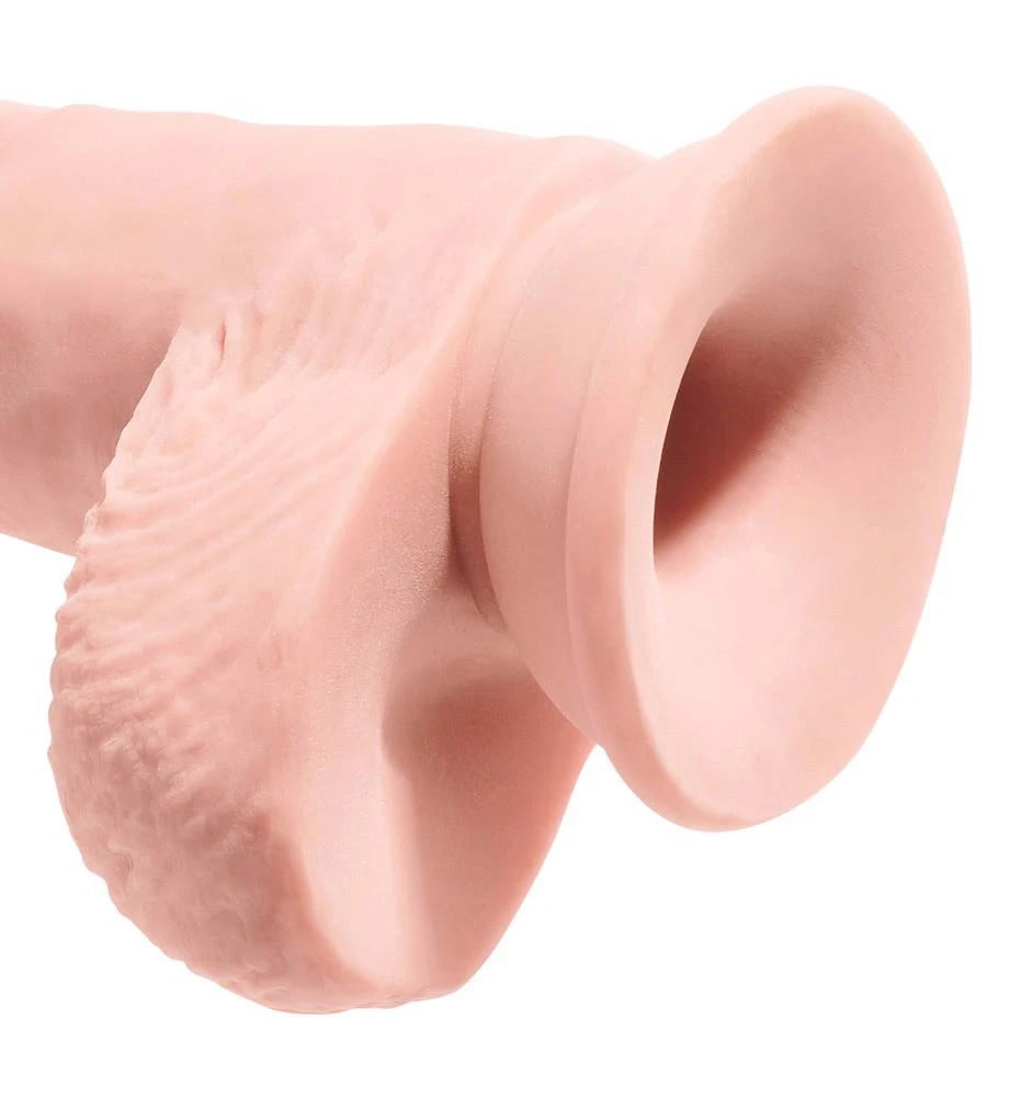 Dildo realistico KCP 10 TD Fat – con ventosa, in cyberskin | King Cock Plus