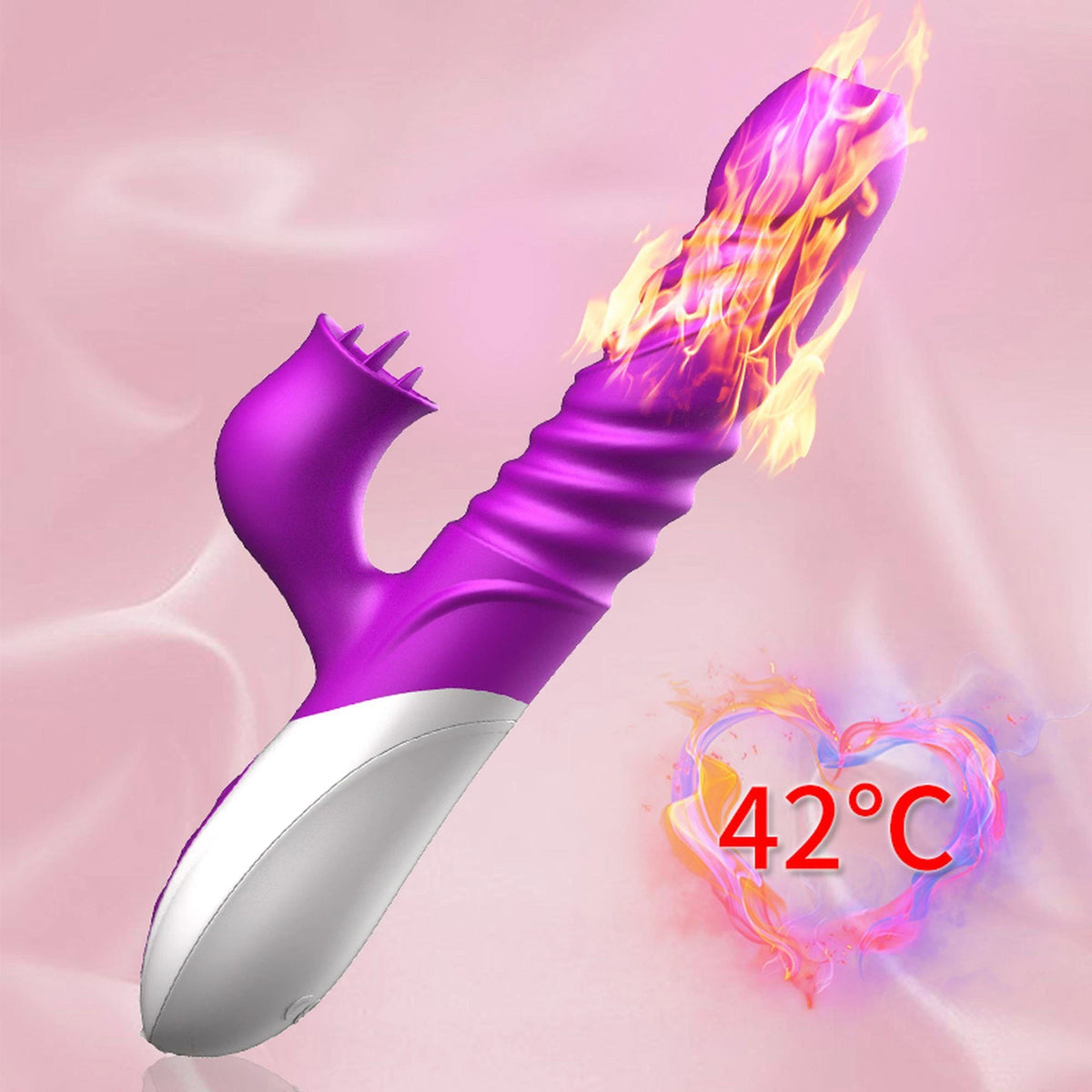 Estimulador de clítoris 10 funciones – con calor, fucsia | Favorites