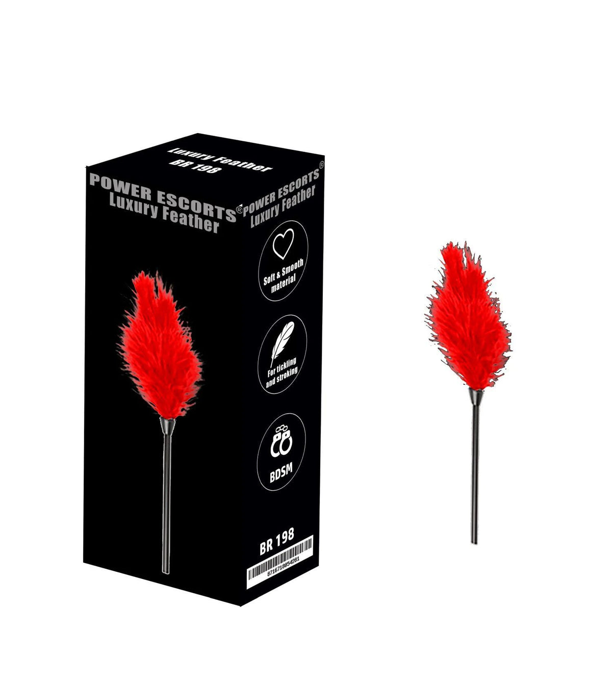 Whip feather – red | Power Escorts