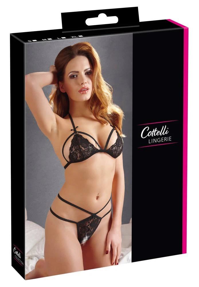 Ensemble en dentelle noir M