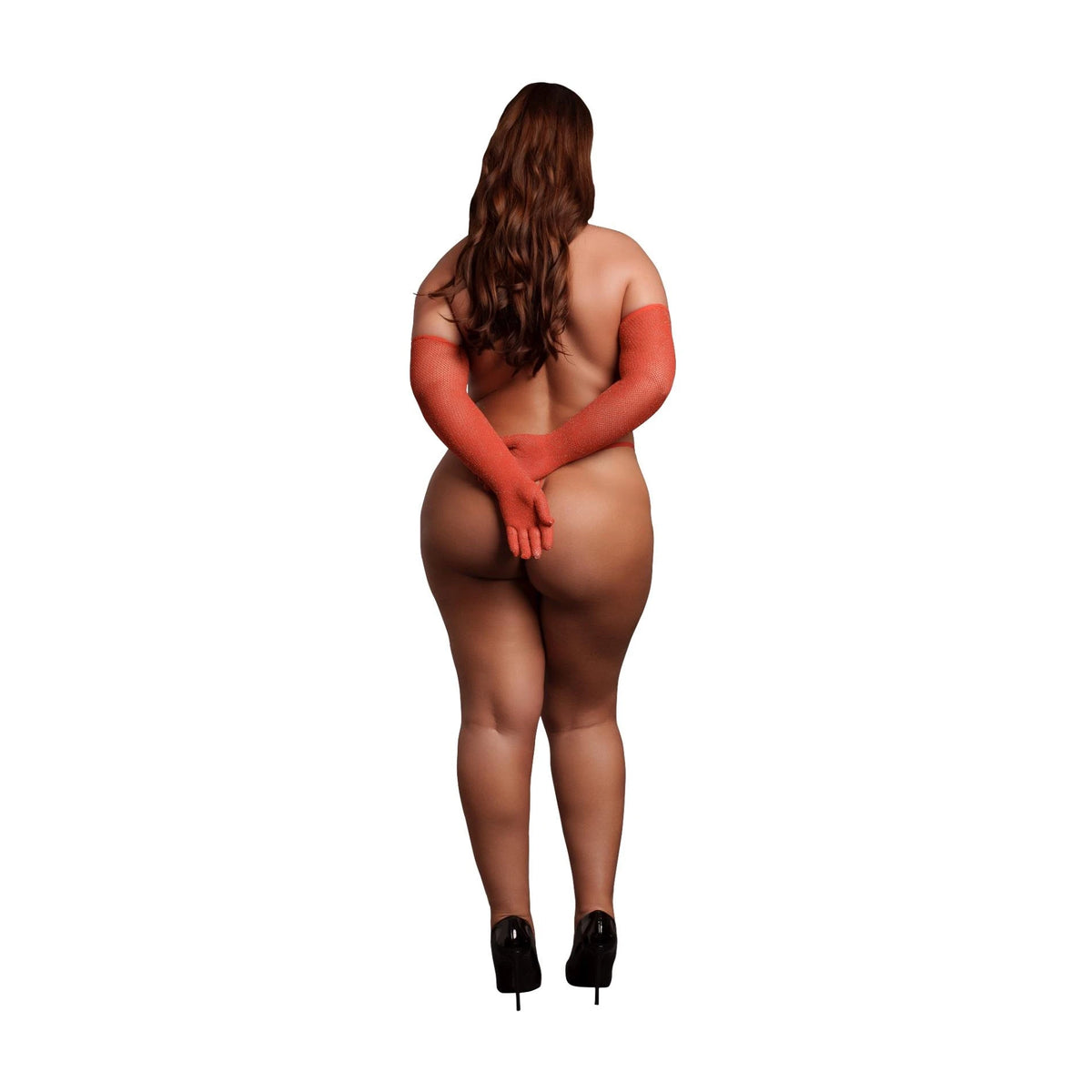 Fetish ruha Shimmering Opera Queen Glitter – molett, piros | Le Désir