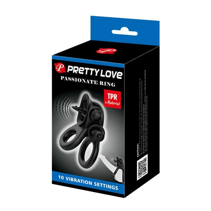 Anello fallico 10 funzioni – vibrante BI-210239 | Pretty Love