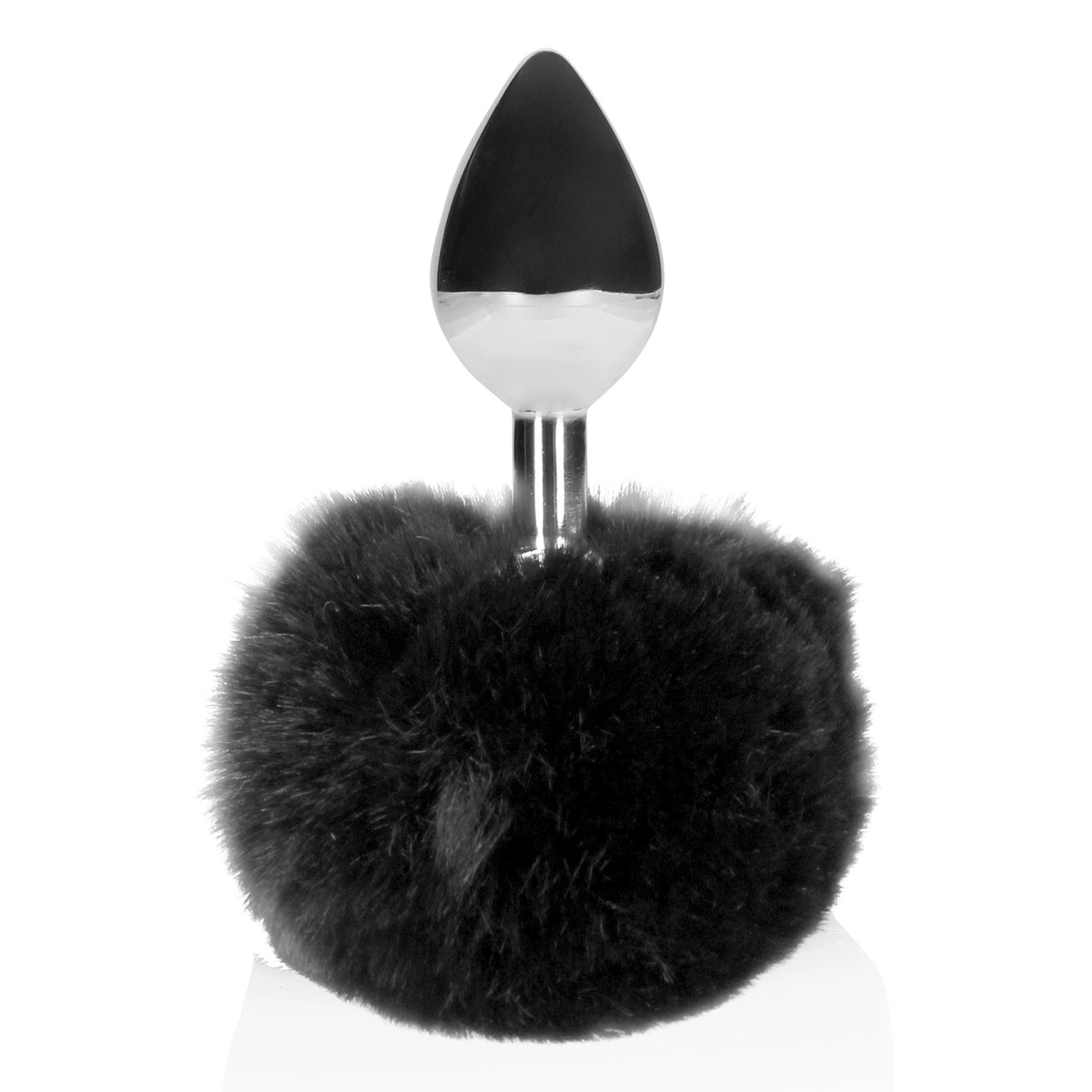 Queue de lapin avec plug anal métallique