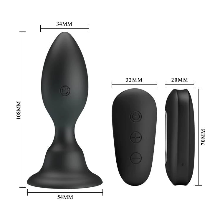 Plug anal 12 fonctions – vibrant, rechargeable BI-040076W-MR | Mr. Play