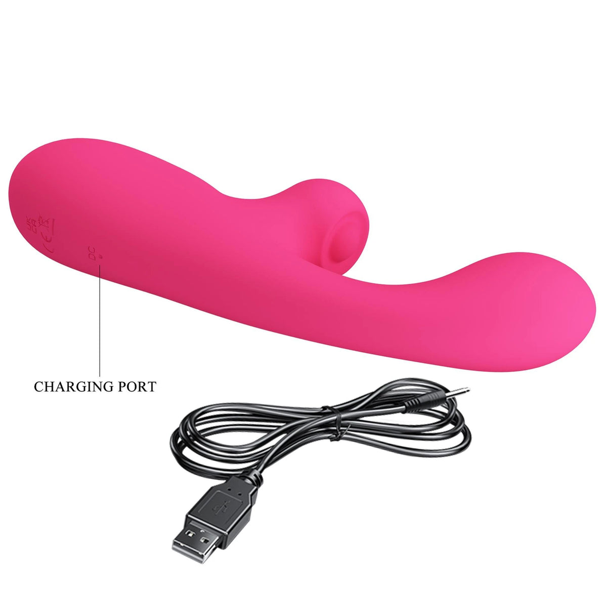 Vibrador rabbit Skylar thumping 10 funções – recarregável, rosa | Pretty Love