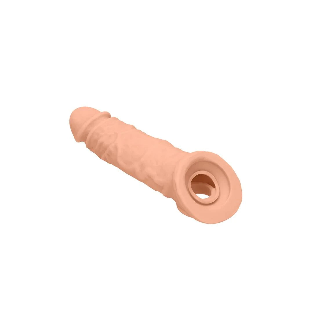 Funda para el pene Sheath 21.9 cm – con calor, nude | RealRock