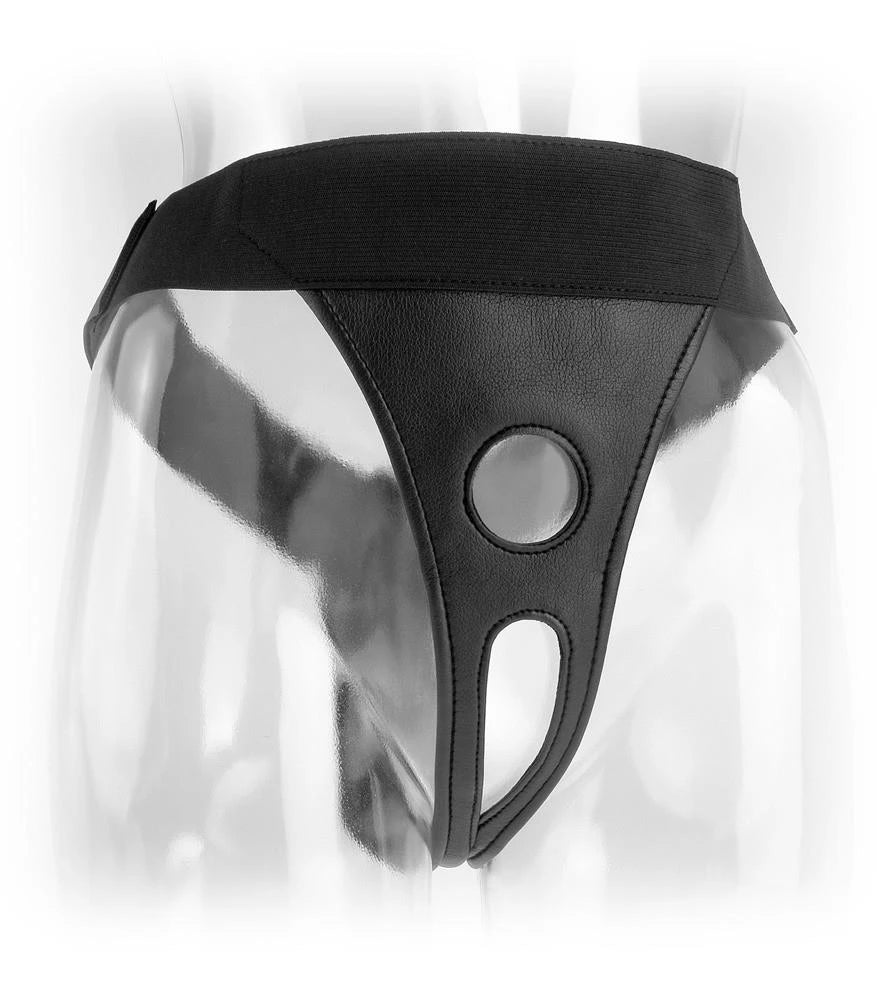 Imbracatura strap-on FFS – aperta, nera | Fetish Fantasy Series