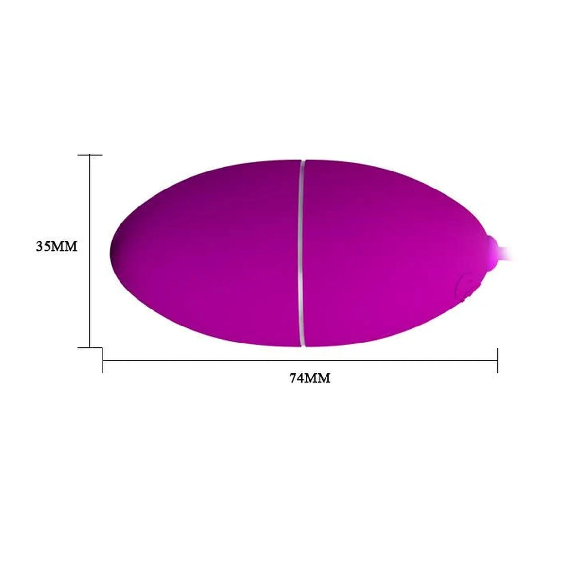 Vibro-Ei Hyper 12 Funktionen – mit Fernbedienung, fuchsia | Pretty Love