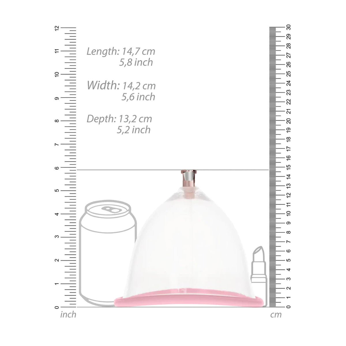Bomba de pene – rosa 51 cm | Pumped