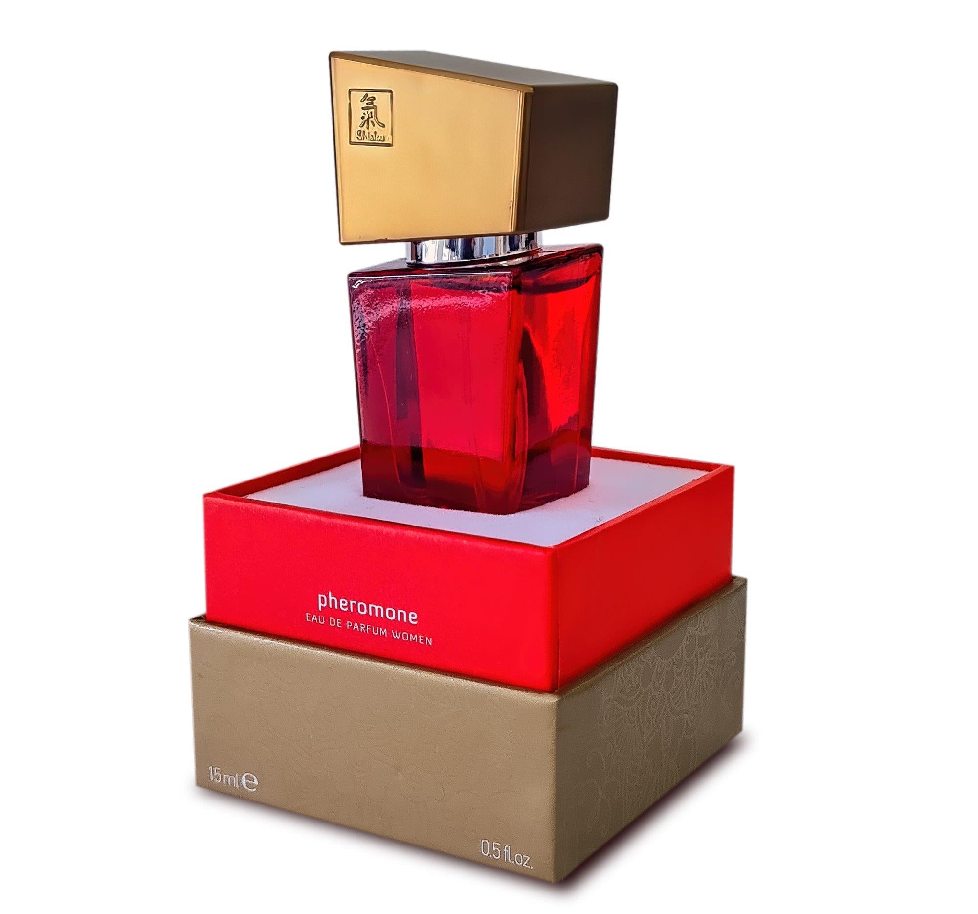 SHIATSU Pheromone Fragrance femme rouge 15 ml