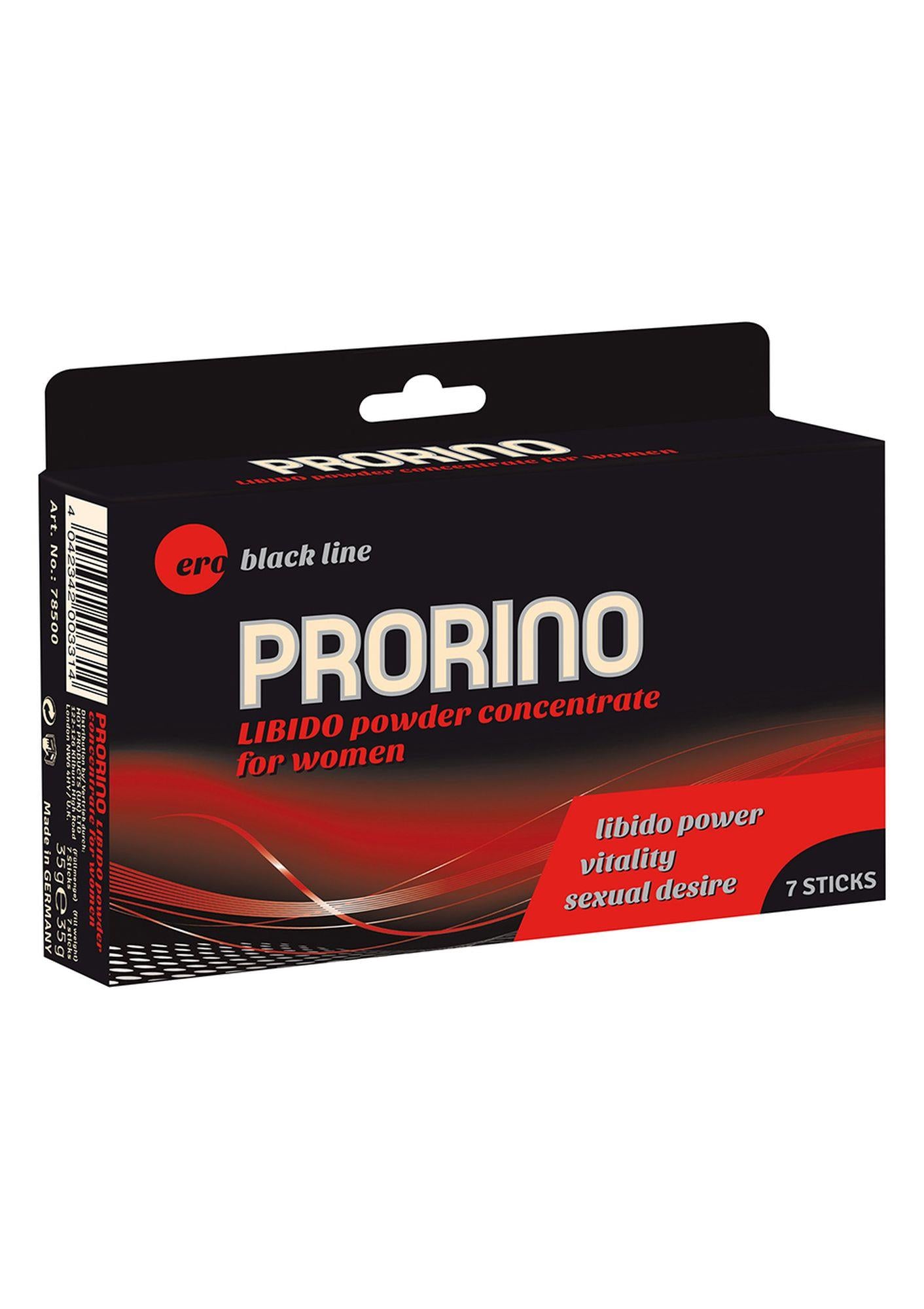 Complément alimentaire - ERO PRORINO black line concentré en poudre pour la libido