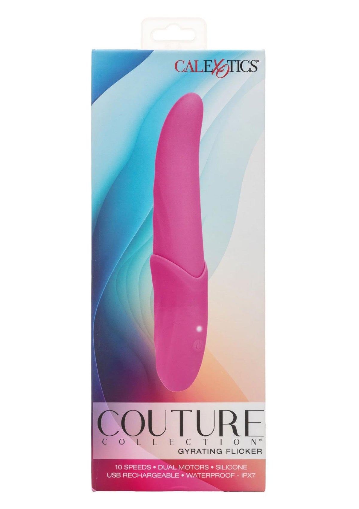 Wand masszírozó Gyrating Flickering 10 sebesség – újratölthető, rózsaszín | Calexotics