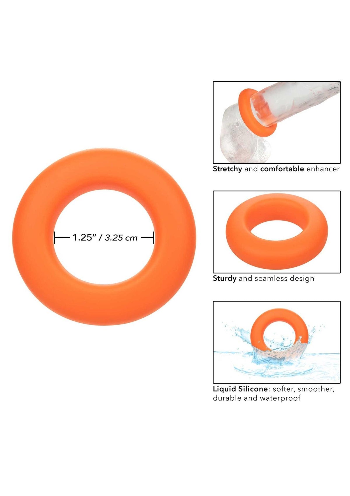 Anillo para el pene Alpha Prolong – naranja | Calexotics